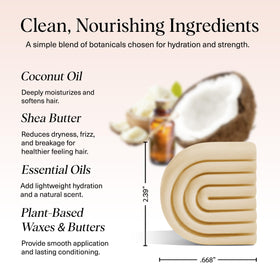 Kitsch conditioner bar on shower shelf illustrating bottle-free shampoo routine