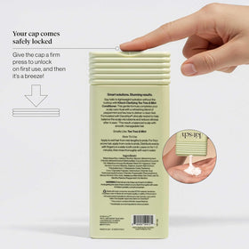 Kitsch bottle in hand dispensing conditioner for controlled use benefit