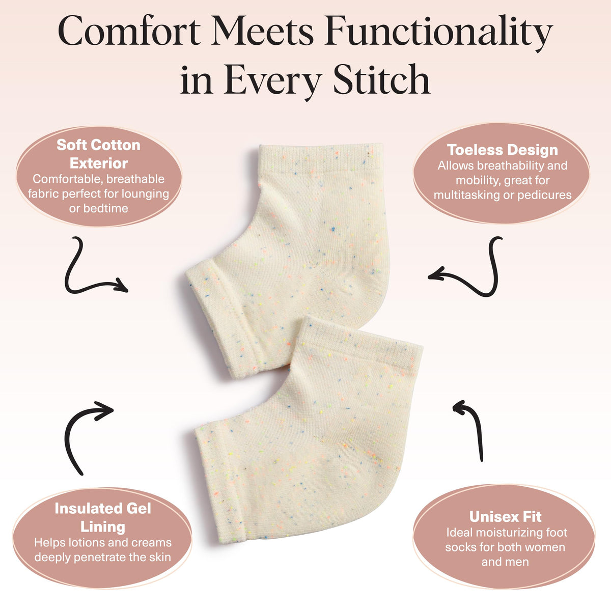 Kitsch cotton exterior texture demonstrates soft, spa-like feel