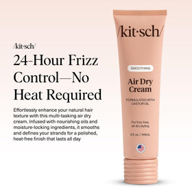 Kitsch cream texture close-up highlighting smooth, lightweight formula benefit