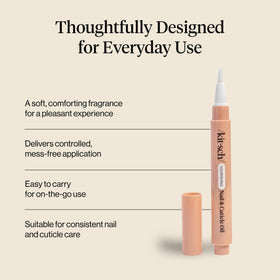 Kitsch pen held in hand to show pocketable size and on-the-go convenience