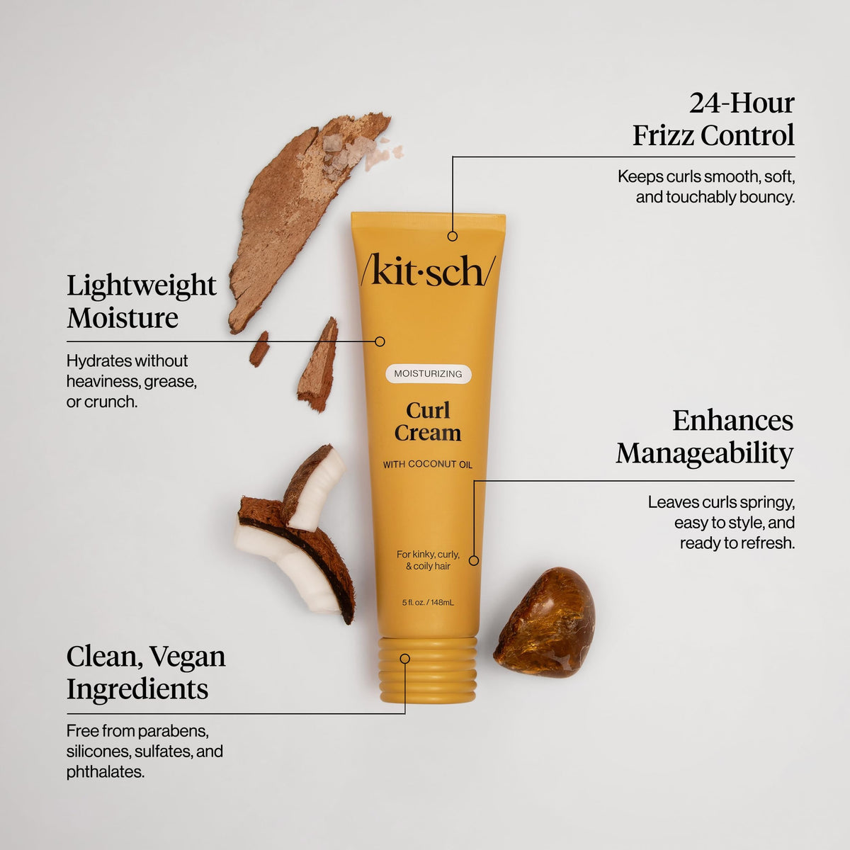 Kitsch used with diffuser on model showing enhanced curl volume
