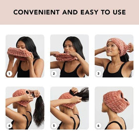 Kitsch dusty rose apply mask demo keeps hair protected for cleaner skincare
