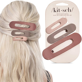 Kitsch flat claw clips lifestyle flatlay with accessories showing versatile styling