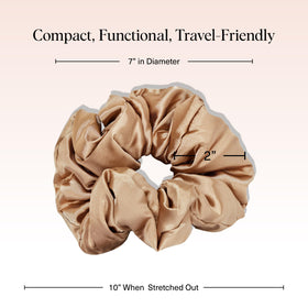 Kitsch flat-lay displaying scrunchies texture and colors for outfit pairing