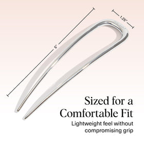 kitsch French hair pin packaged with other accessories for easy storage and portability