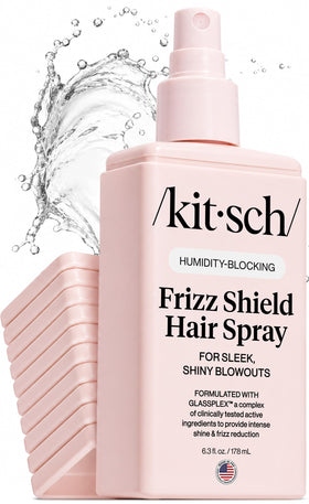 Kitsch front packaging of frizz shield for quick identification and confidence