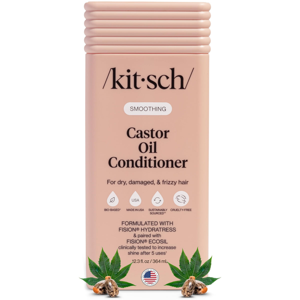 Kitsch front bottle 12.3 oz showing slim profile and branding for easy identification and storage