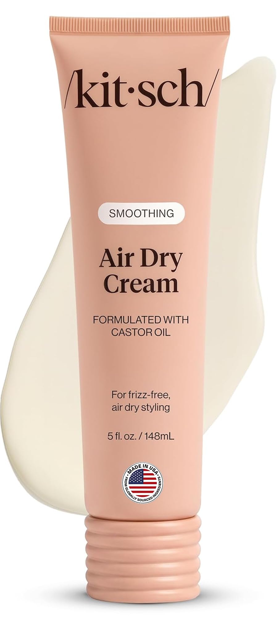 Kitsch front packaging showing 5 oz cream and clear benefit of frizz control