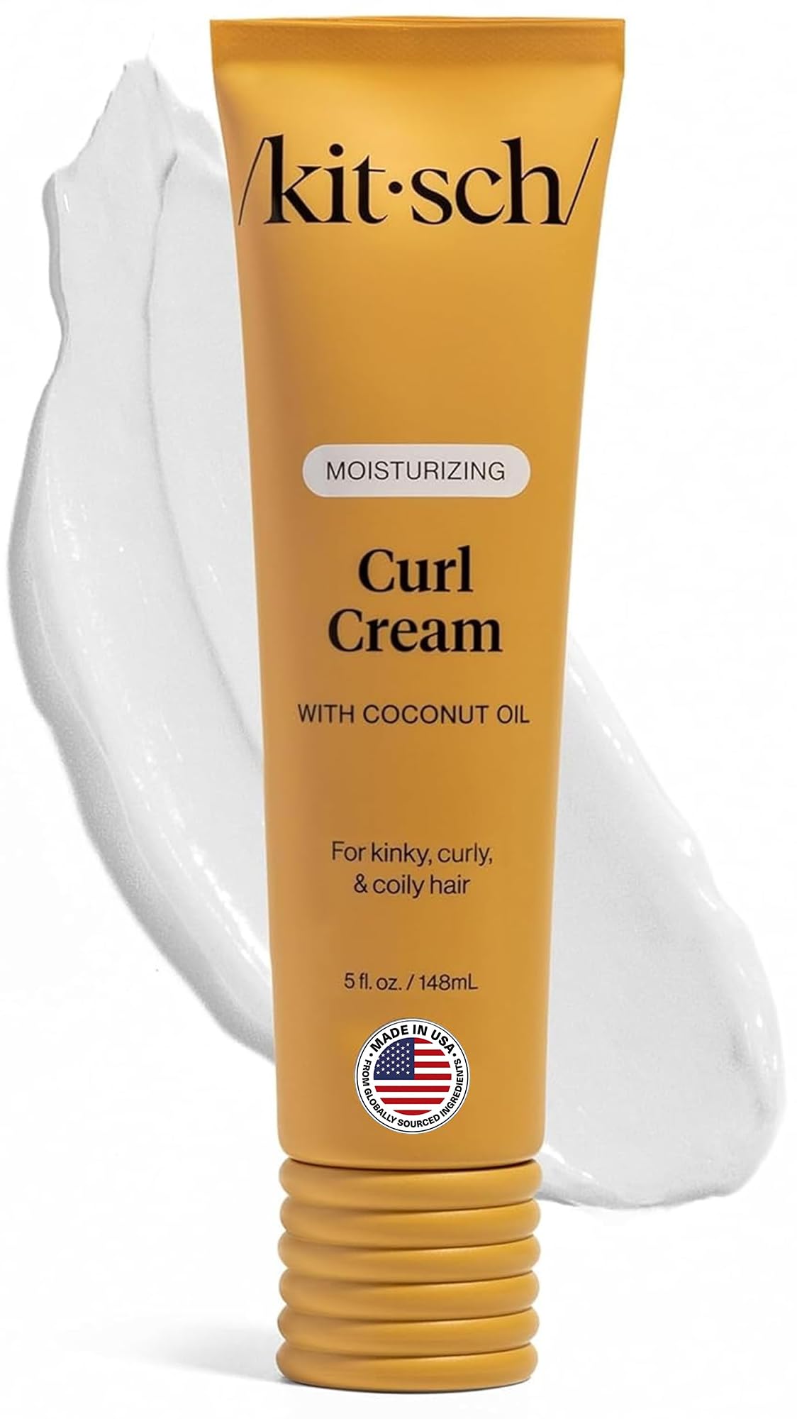 Kitsch front packaging showing product and brand benefit of curl definition