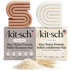 Kitsch front packaging showing rice water duo and sustainable benefit