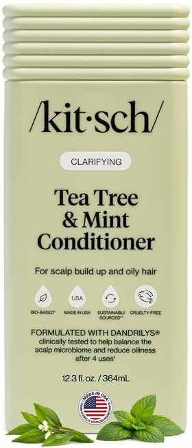 Kitsch front bottle showing tea tree conditioner and refreshing benefit