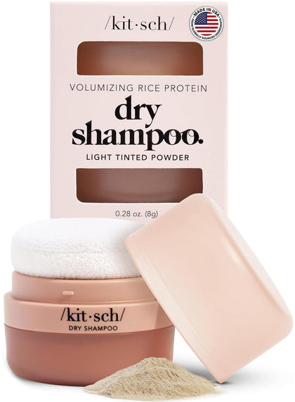 Kitsch front packaging travel-size dry shampoo showing compact design and portability