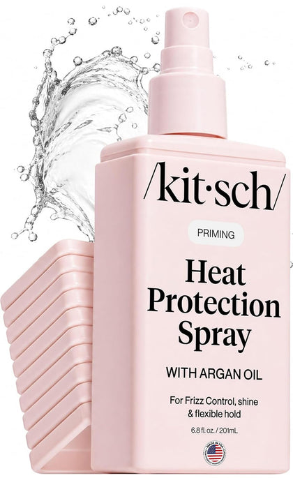 Kitsch front spray bottle showing full product and branding, shelf-ready shine