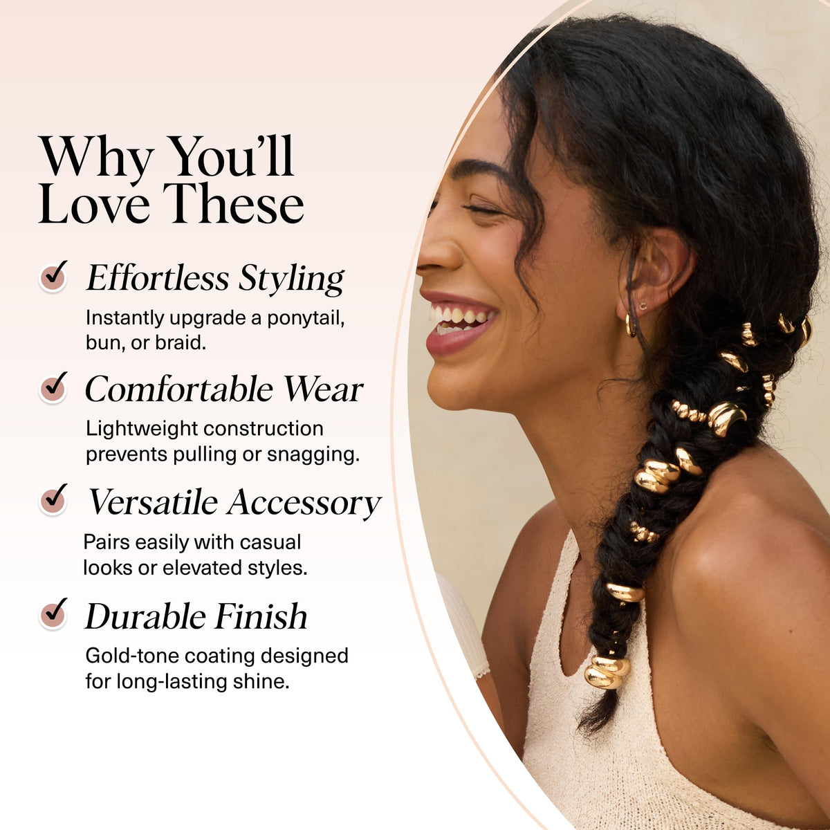 kitsch stacked pins in short hair offering layered sparkle and secure hold