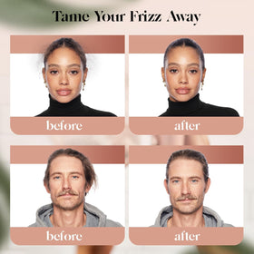 Kitsch applying wax to hairline taming flyaways for polished look