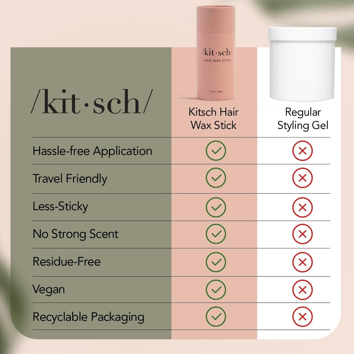 Kitsch stick used outdoors for quick styling and confidence boost