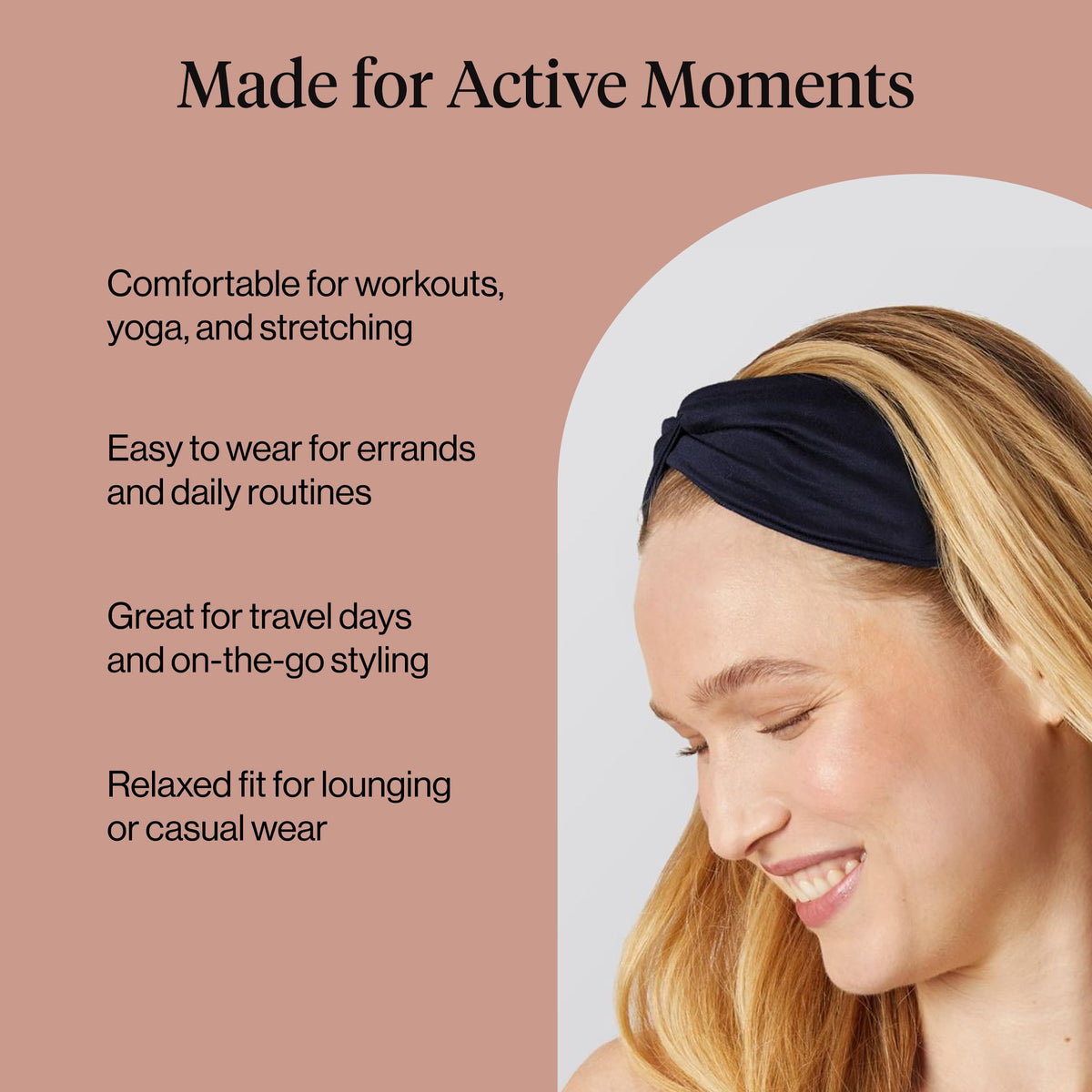 Kitsch headband displayed on mannequin to show fit and width