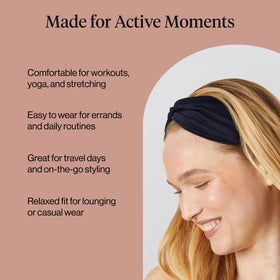 Kitsch headband displayed on mannequin to show fit and width