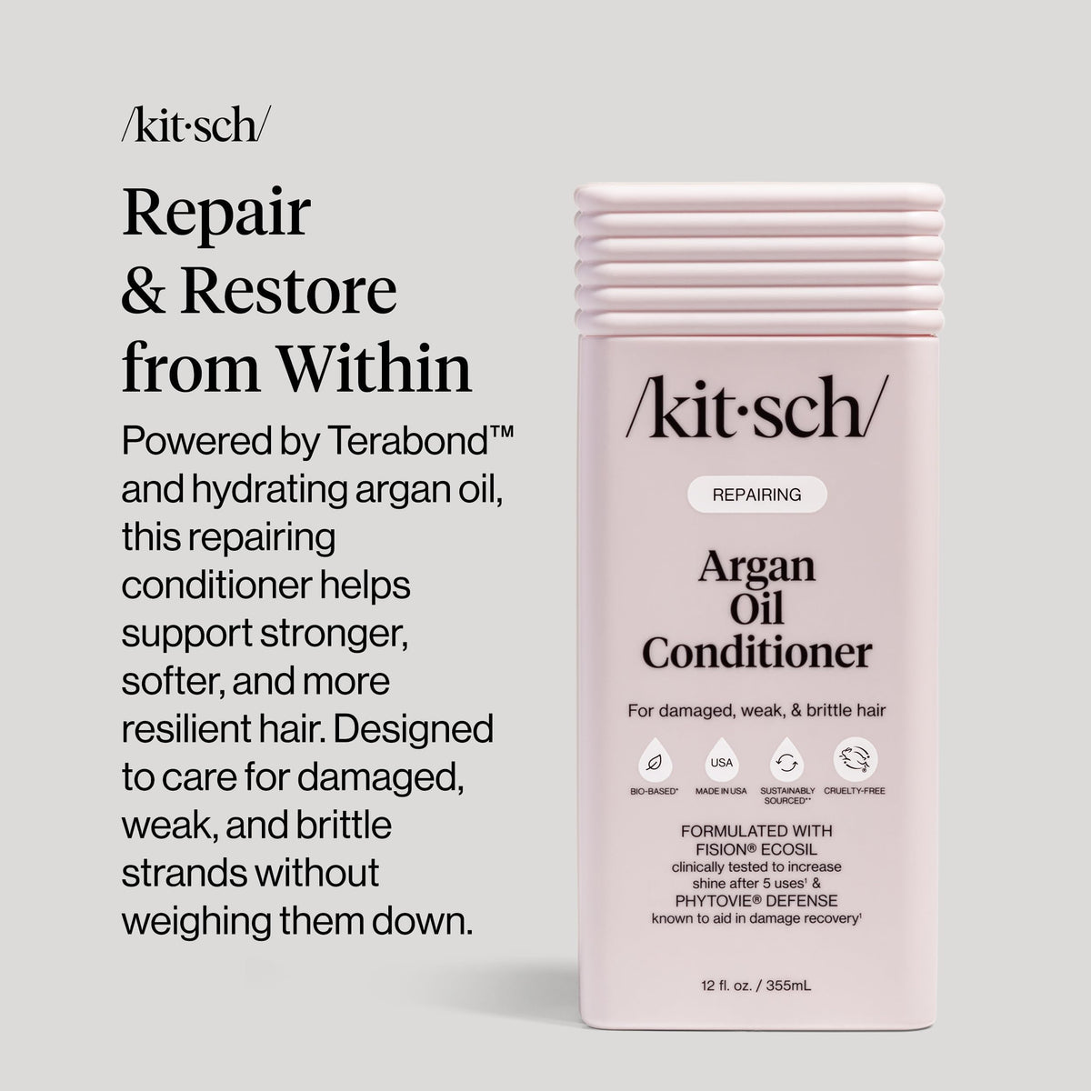 Kitsch conditioner being applied in shower for improved detangling