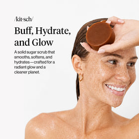 Kitsch coconut oil ingredient shot highlighting moisturizing benefit
