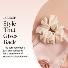 Detail of Kitsch label and stitching showing durable seams and quality finish