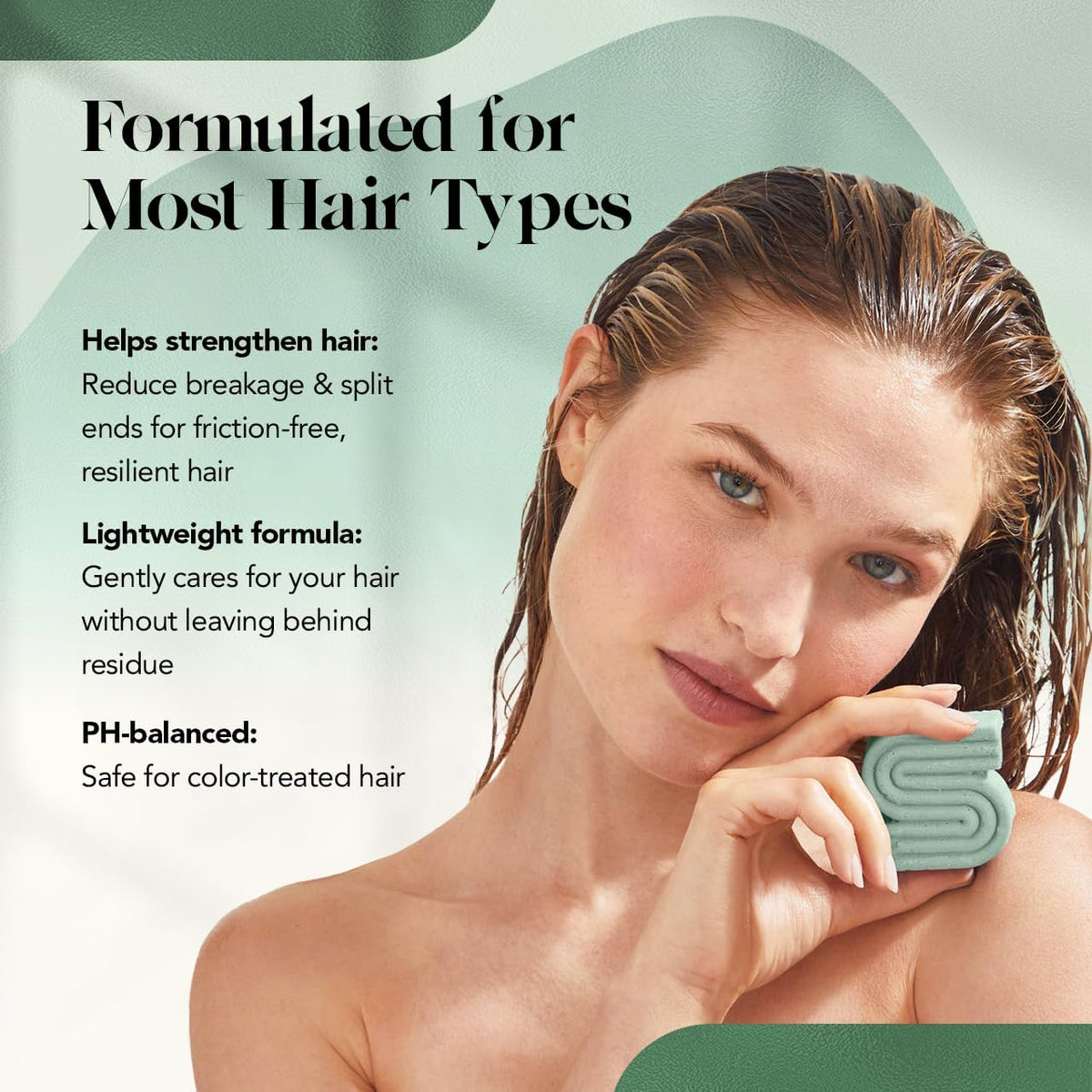 Kitsch label ingredients closeup displaying rosemary, biotin and clean formula benefits