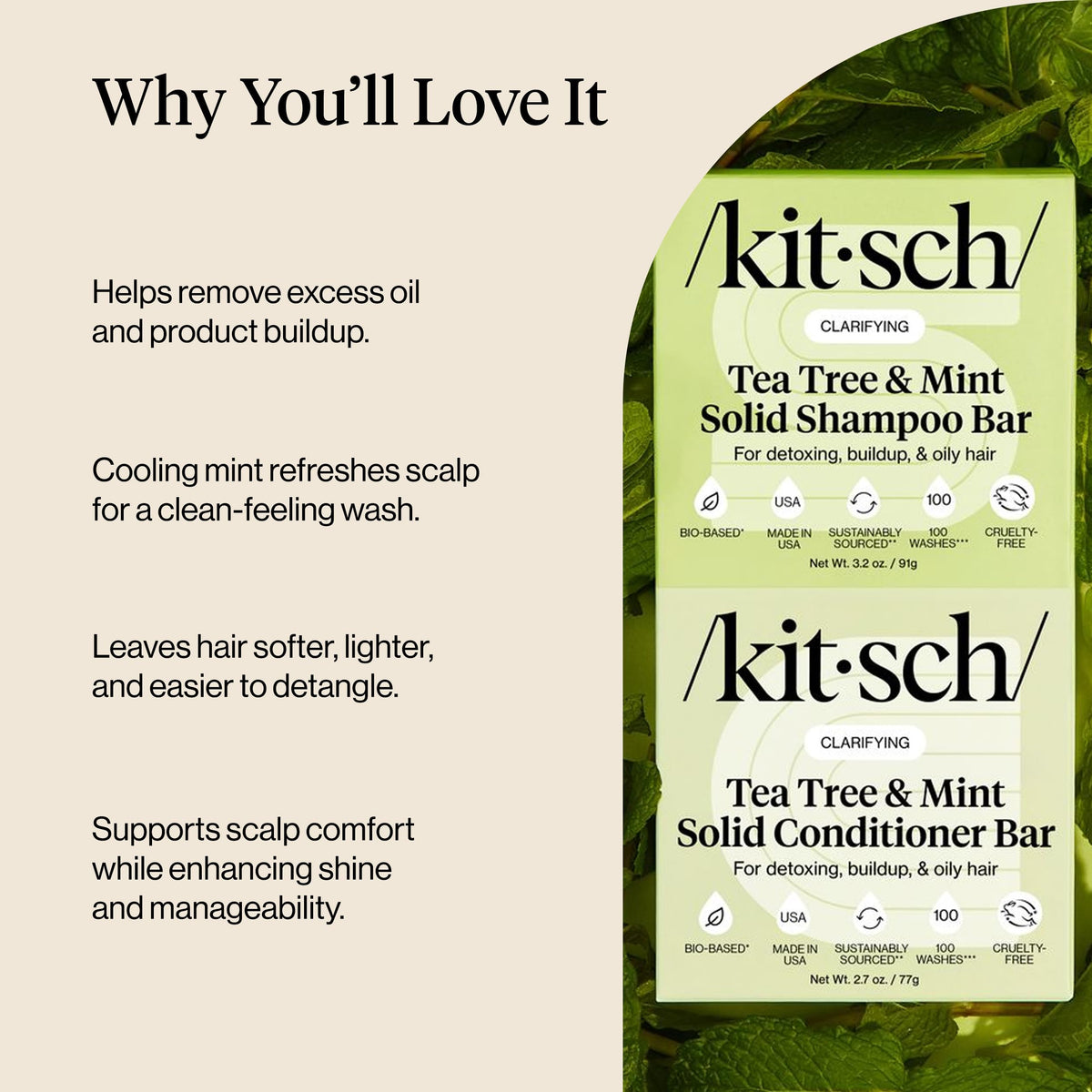 Kitsch lifestyle bathroom shelf with bars as a sustainable grooming choice