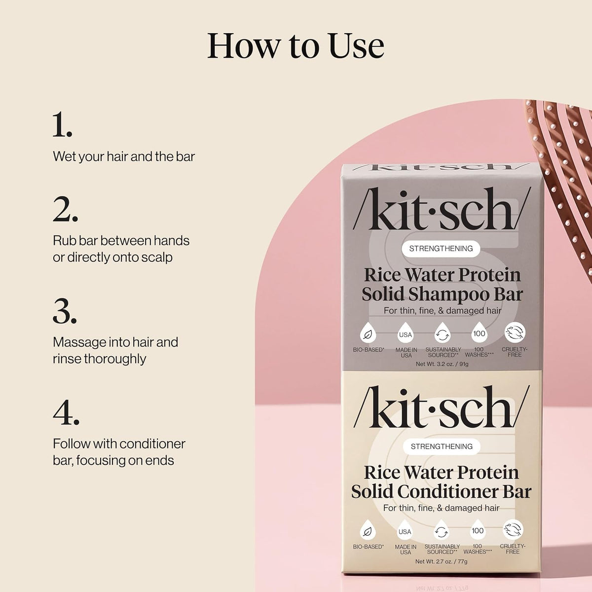 Kitsch bars styled on bathroom shelf demonstrating everyday elegance