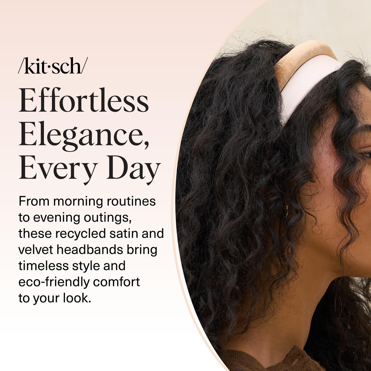 Kitsch headbands styled in a travel pouch showing convenience and on-the-go use