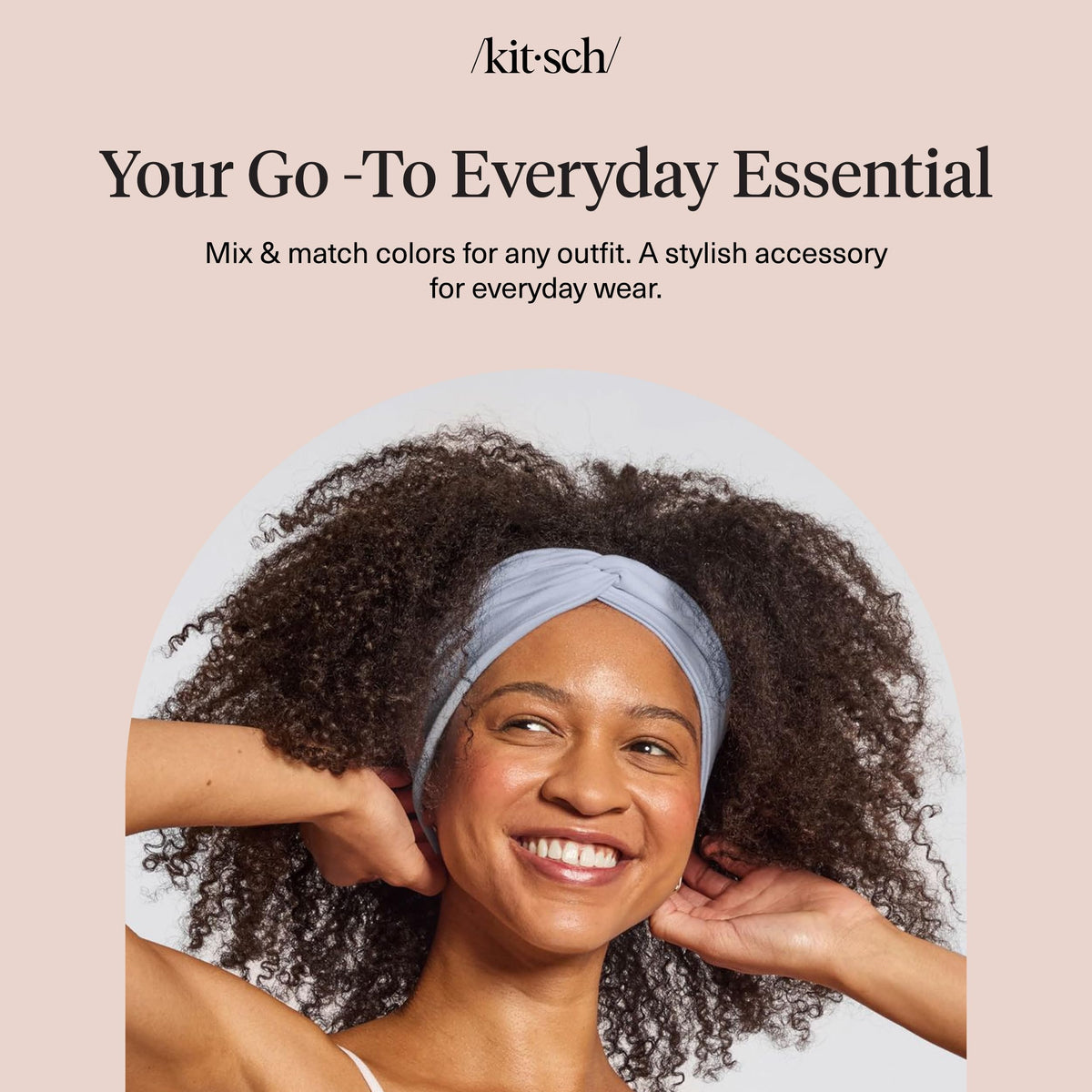 Kitsch headband worn in yoga studio for stylish functional wear