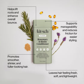 Kitsch close-up of liquid texture highlighting weightless conditioning benefit