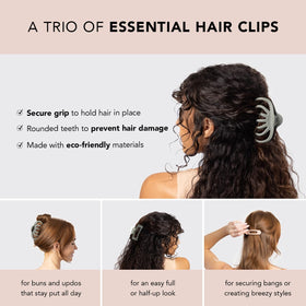 Kitsch medium open-shape clip detail highlighting smooth teeth and hold