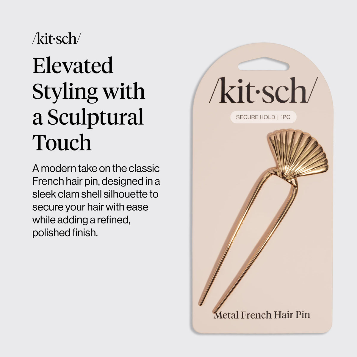 Kitsch metal finish closeup highlighting smooth anti‑rust surface benefit