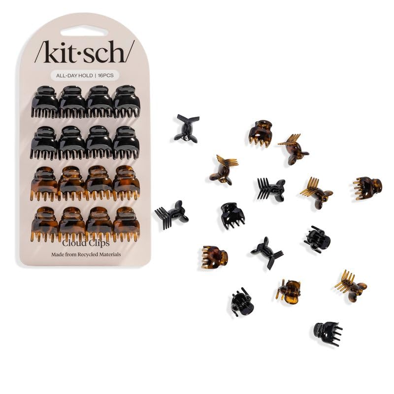 Kitsch mini clips front packaging showing 16-piece set and value