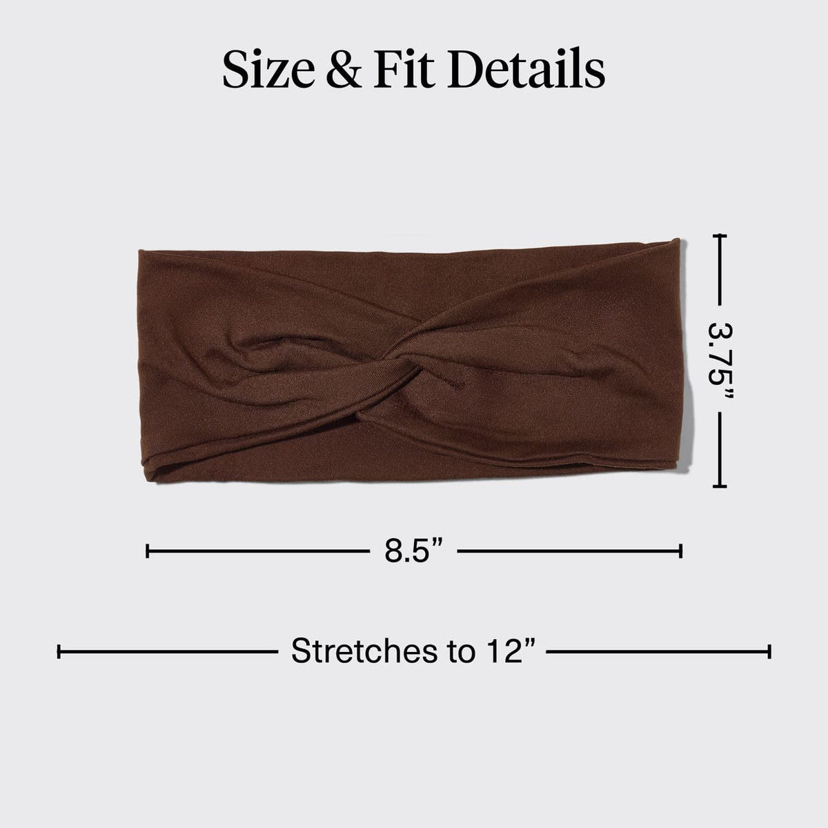 Kitsch rosewood headband worn during workout showing non-slip hold