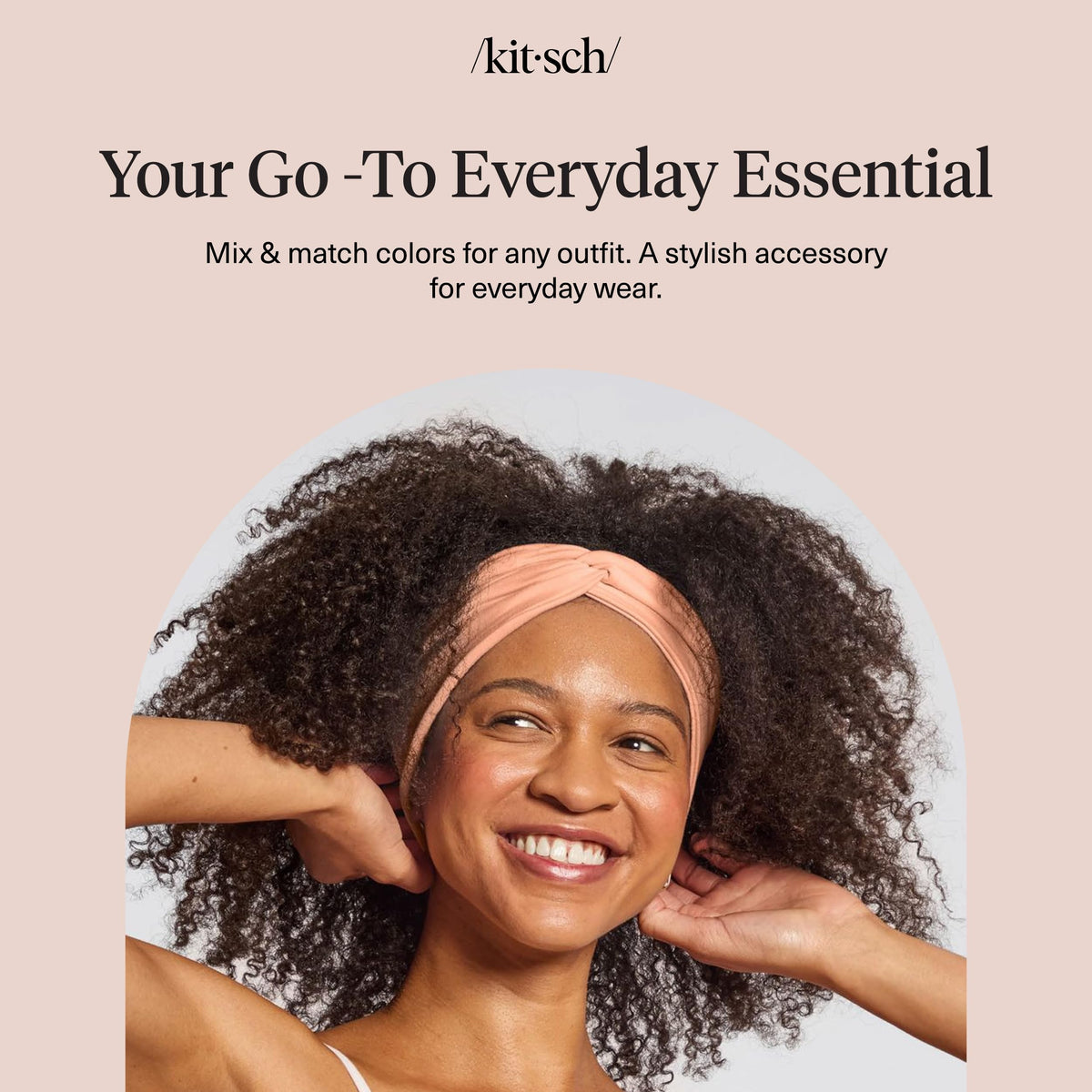 Kitsch rosewood styling with casual outfit showing versatile fashion