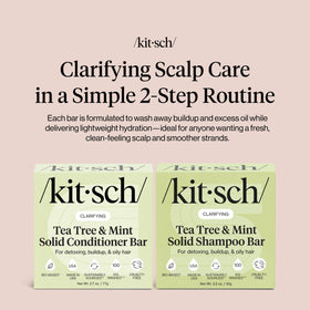 Kitsch in-shower scalp massage demonstrating cooling mint sensation