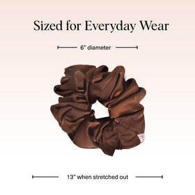 kitsch scrunchie interior elastic core detail showing reliable stretch and recovery