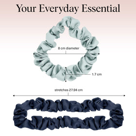 Kitsch scrunchie holding a ponytail with secure, gentle grip for comfortable wear