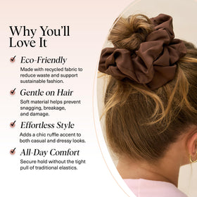 kitsch worn in a high ponytail demonstrating secure hold and sleek finish