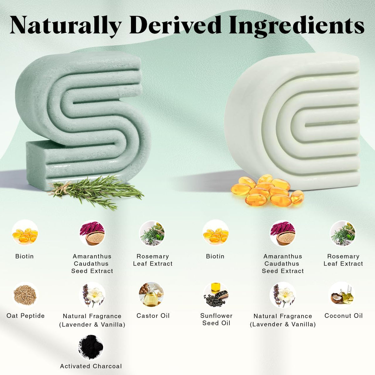 Kitsch shampoo bar lathering with rich foam for gentle cleanse