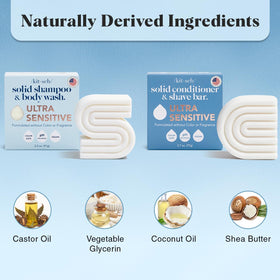Kitsch shampoo bar producing creamy lather in shower for effective gentle cleansing