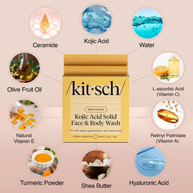 Kitsch soap creamy lather close-up delivering gentle hydration boost