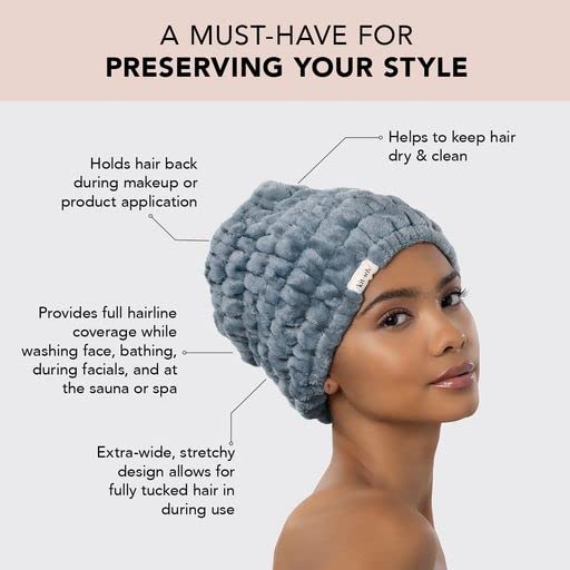 Kitsch spa headband fabric close-up highlighting soft plush texture and comfort