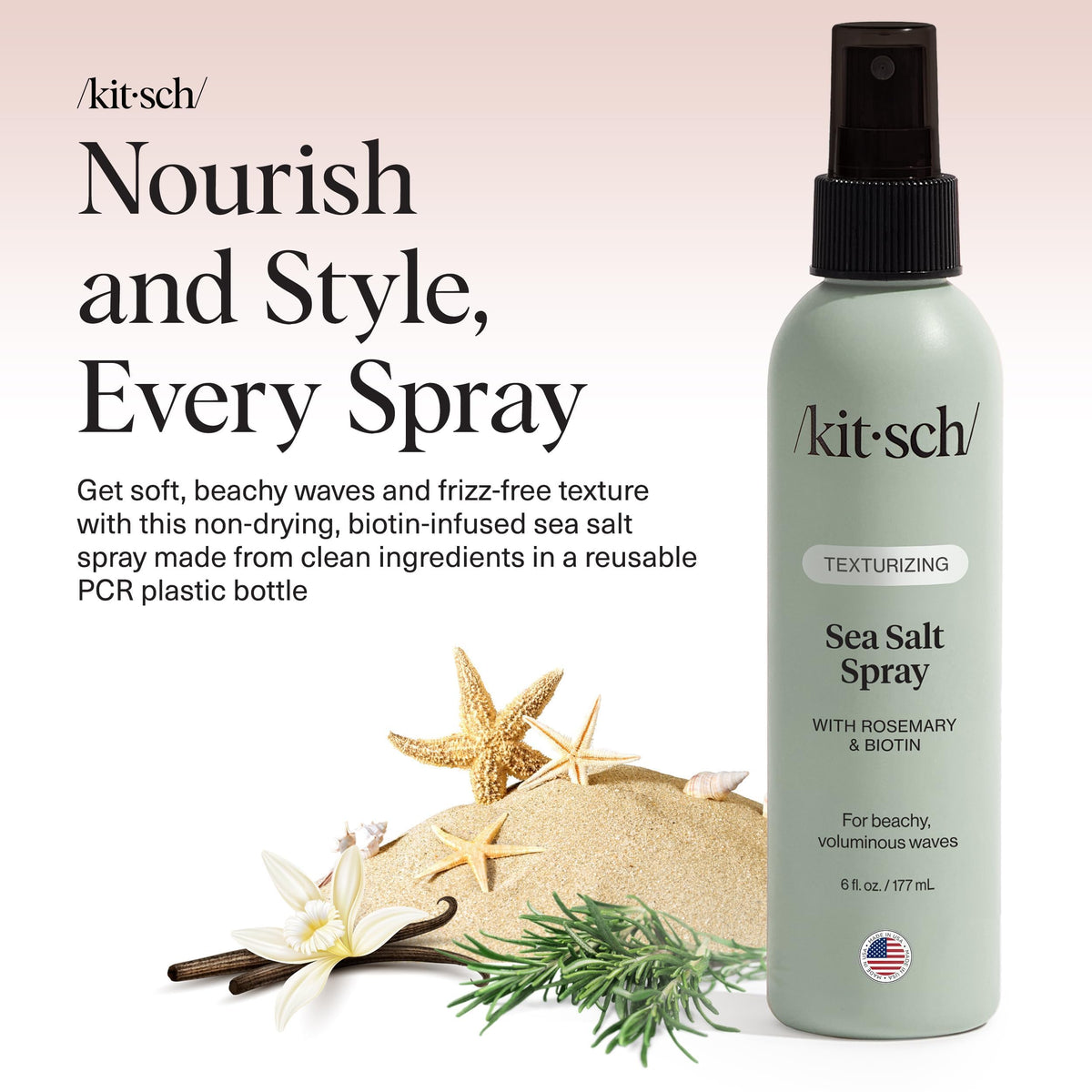 kitsch spray nozzle closeup demonstrating fine mist for even application