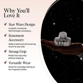 Kitsch Stormtrooper side profile showing teeth grip and sturdy hinge