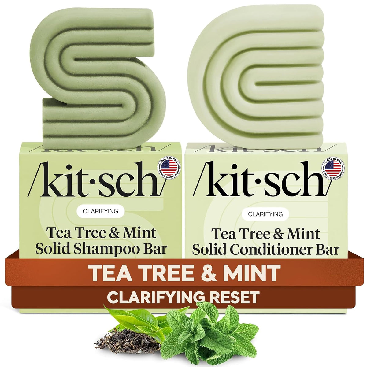 Kitsch front packaging showing both tea tree bars and sustainable benefit