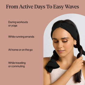 Kitsch step-by-step wrapped hair demo for easy heatless curling