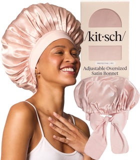 Kitsch bonnet front packaging blush shows soft protection and style